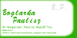 boglarka paulisz business card